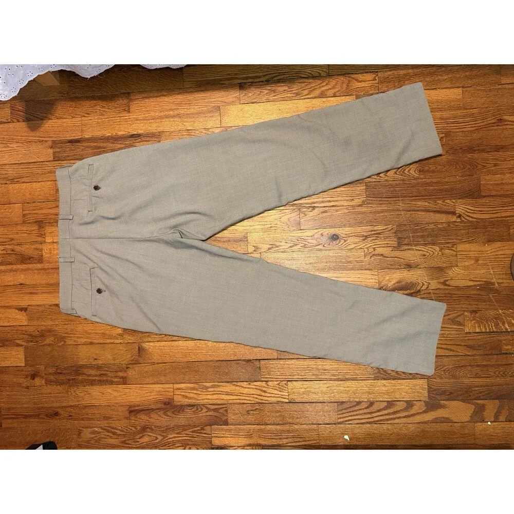 Lauren Ralph Lauren Men’s Dress Pants Tan Khaki Flat Front Trousers Size 33x30
